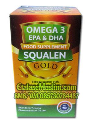 Fish Oil Gold Omega 3 EPA & DHA Squalen Gold (Nutrisi Otak & Jantung)