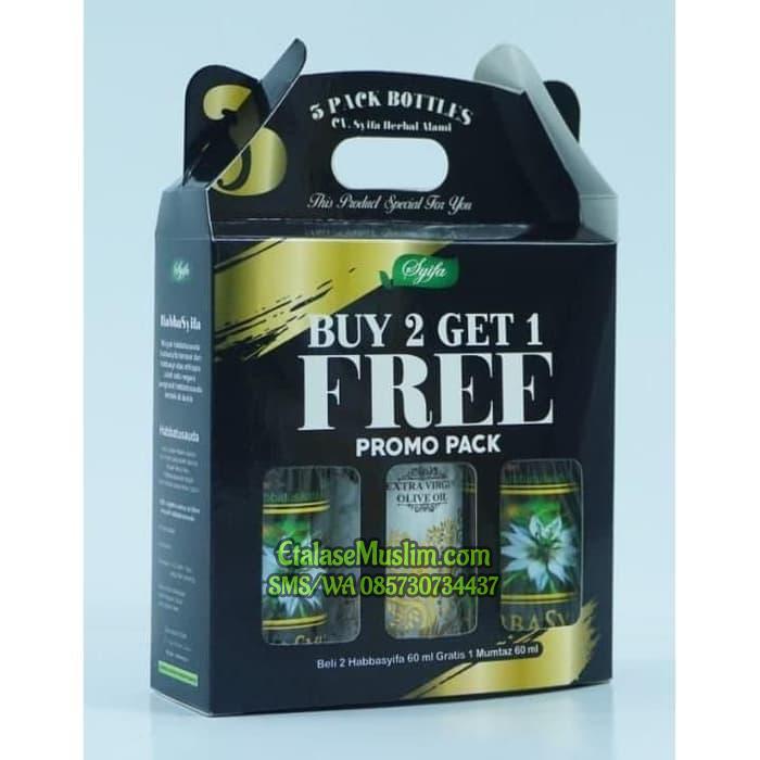 PROMO PACK HABBASYIFA 60 ML BUY 2 GET 1 FREE ZAITUN MUMTAZ 60 ML