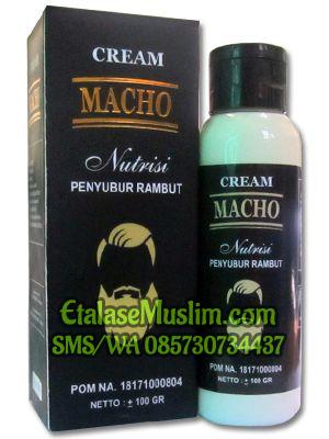 Cream MACHO (Nutrisi Penyubur Rambut, Jenggot) BPOM